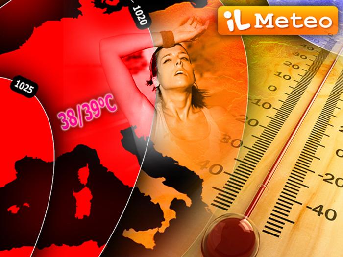 Torna il grande caldo nei prossimi giorni con picchi fino a 38/39°C