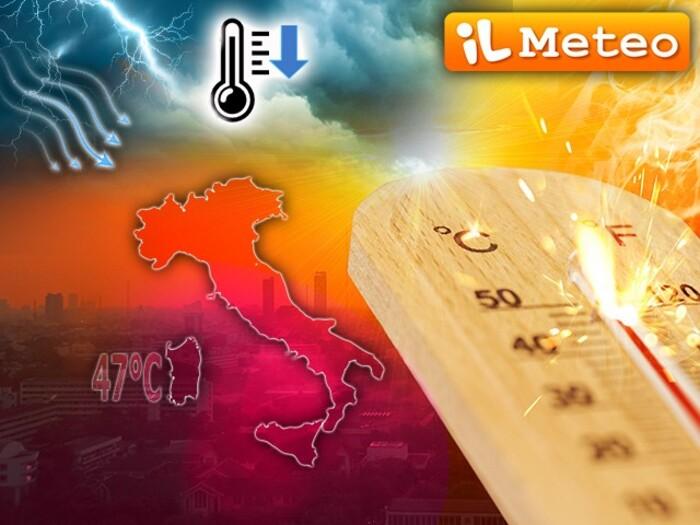 Abbiamo raggiunto l'apice del caldo, ma entro Mercoledì 22 Luglio finirà per tutti