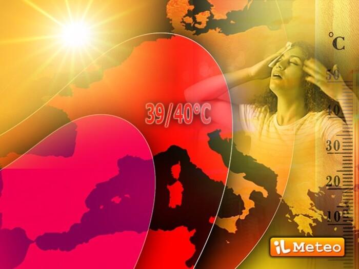 Prosegue la forte ondata di caldo! Dopo metà settimana si prevedono picchi fino a 39/40°C