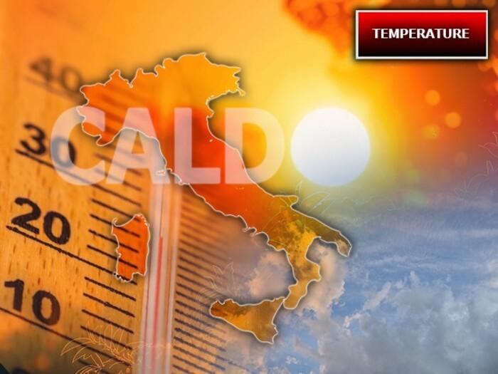 Caldo in ulteriore aumento sull'Italia, punte fino a 35°C entro Mercoledì 27