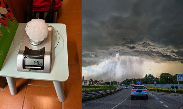 Violenti temporali nel corso dell'Estate 2025: grandine gigante e nubifragi