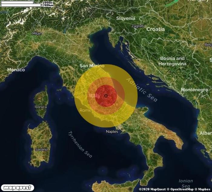 Scossa di terremoto registrata a Pizzoli (AQ)