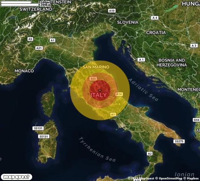 Scossa di terremoto registrata a Spoleto (PG) Scossa di terremoto registrata a Spoleto (PG)