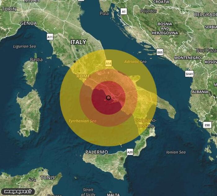 Scossa di terremoto registrata a Pozzuoli (NA) Scossa di terremoto registrata a Pozzuoli (NA)