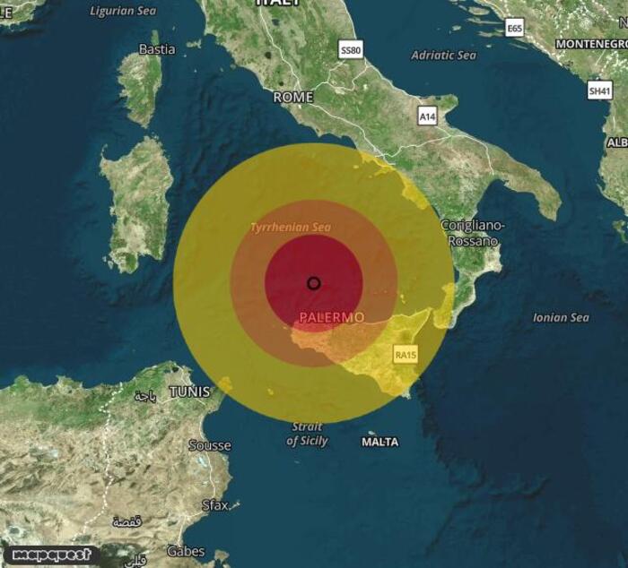 Scossa di terremoto registrata a Ustica (PA) Scossa di terremoto registrata a Ustica (PA)