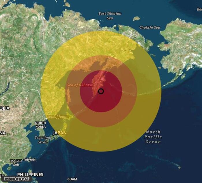 Scossa di terremoto registrata in Russia