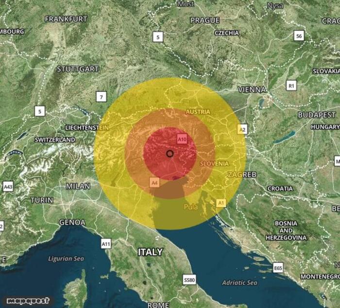 Scossa di terremoto registrata a Verzegnis (UD)