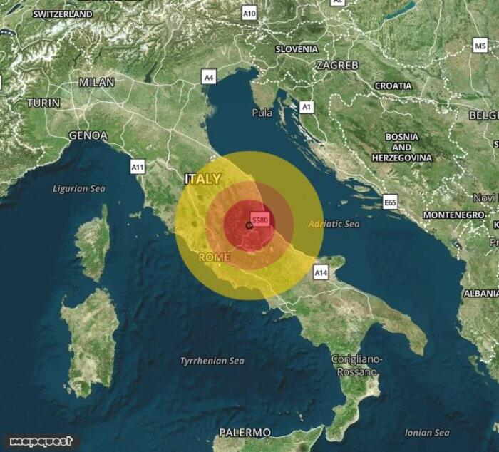 Scossa di terremoto registrata a Crognaleto (TE)