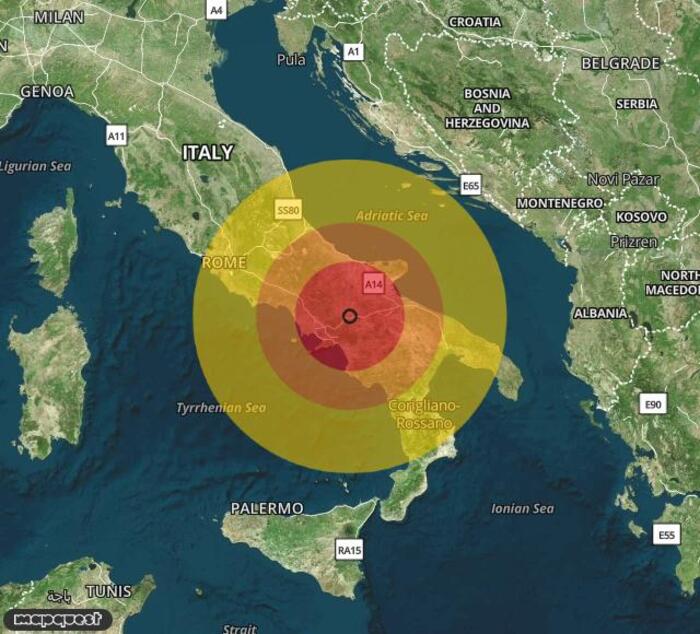 Scossa di terremoto registrata a Bonito (AV)