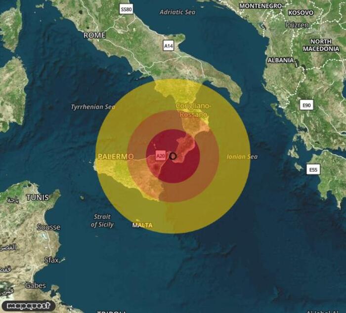 Scossa di terremoto registrata a Reggio Calabria (RC)
