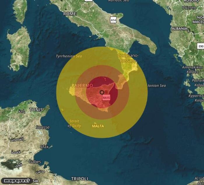 Scossa di terremoto registrata a Carcari (EN)