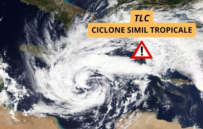 TLC, Ciclone simil tropicale verso l'Italia
