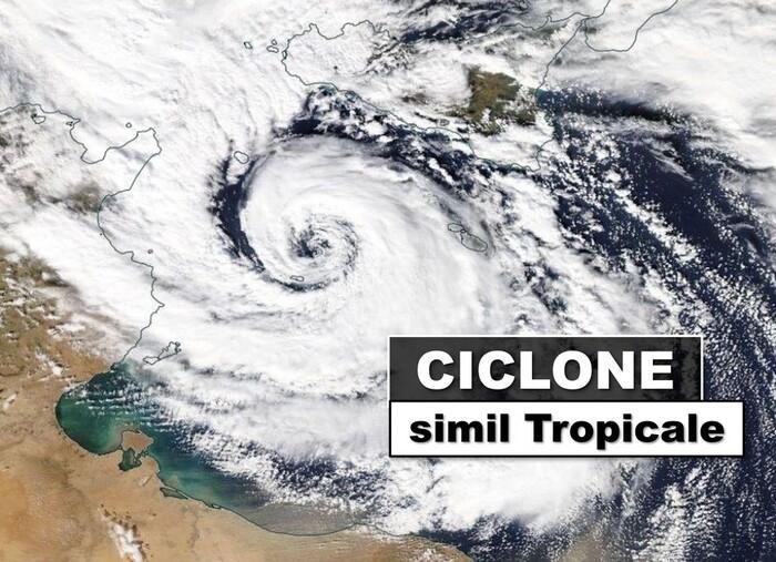 Ciclone simil tropicale verso l'Italia