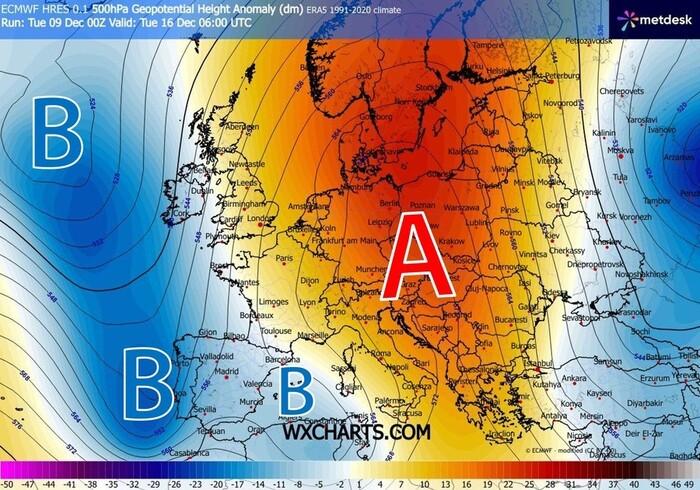 Primo sblocco atmosferico: arrivano dei cicloni dal Nord Atlantico