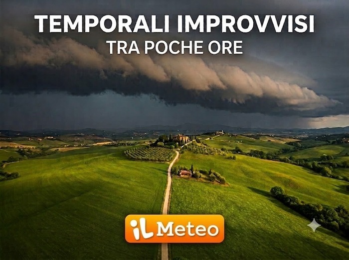 Temporali improvvisi tra poche ore, dai rilievi potranno scendere anche in pianura