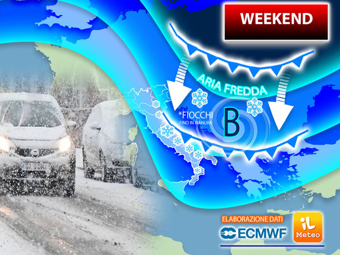 Previsioni meteo per il weekend