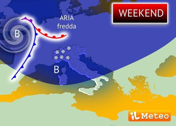 Previsioni aggiornate per il weekend