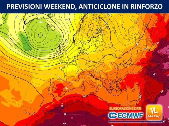 Previsioni meteo aggiornate per il weekend