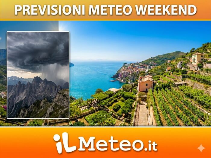 Previsioni meteo per il weekend