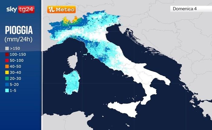 Zone a rischio temporali da Domenica 4 Maggio