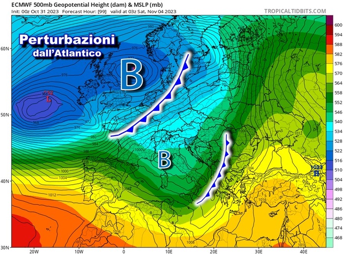 A new wave of bad weather in Italy over the weekend