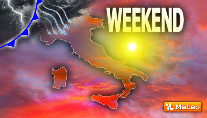 Sabato 25 soleggiato, Domenica 26 transita un fronte atlantico con tanti temporali