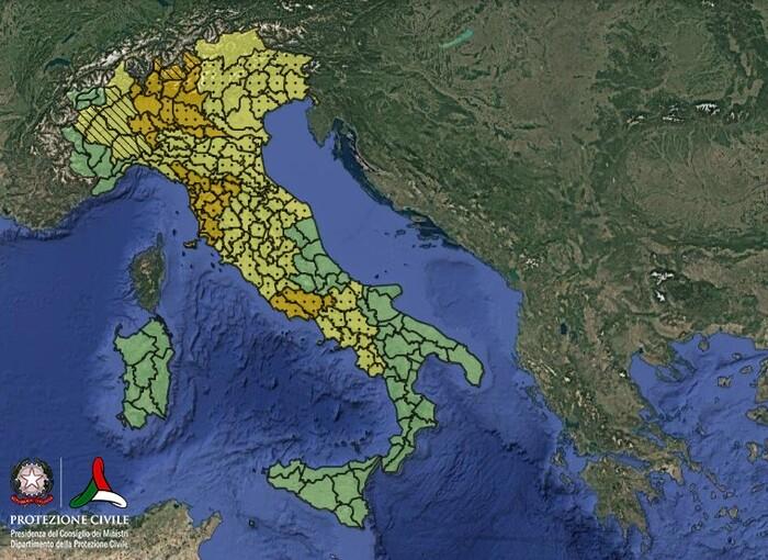 Zone in allertamento per venerdì 29 agosto
