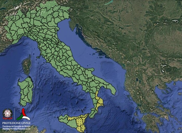 Zone in allertamento il 1° Novembre