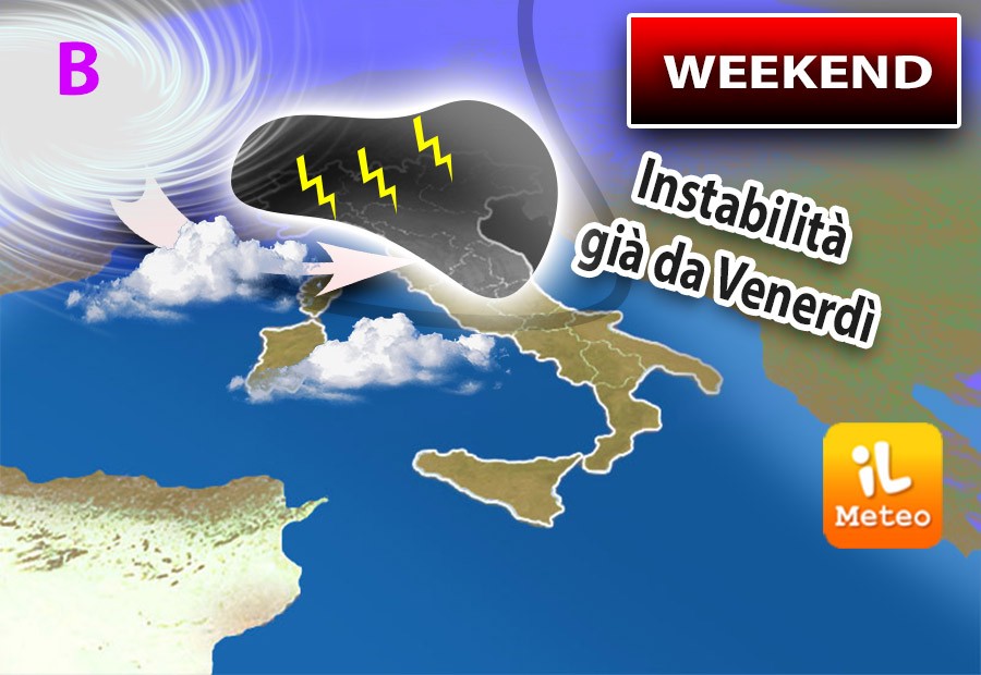 Il meteo di sabato e domenica