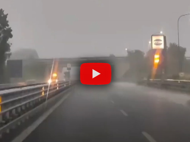 Meteo: Maltempo in Emilia Romagna, violento nubifragio si abbatte su Faenza e Forlì, il Video