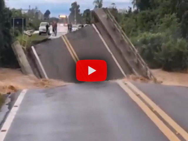 Meteo Cronaca Video: Brasile, crollo in diretta di un ponte a Santa Maria dopo le piogge alluvionali