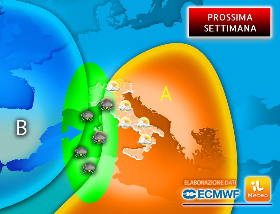 Meteo: Prossima Settimana, nuove Perturbazioni guasta Primavera puntano verso l'Italia, i dettagli
