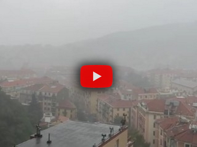 Meteo, temporale autorigenerante a Savona: disagi e timori per i torrenti in piena (Video)