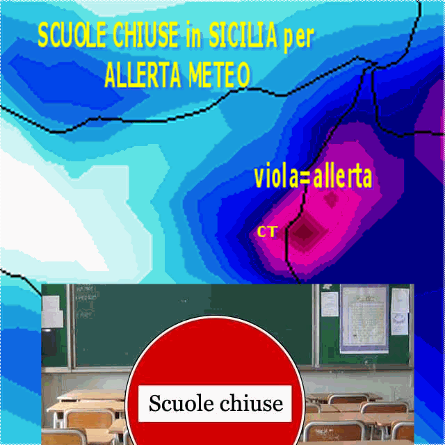 Scuole chiuse sicilia 2 Novembre 2015  alluvione