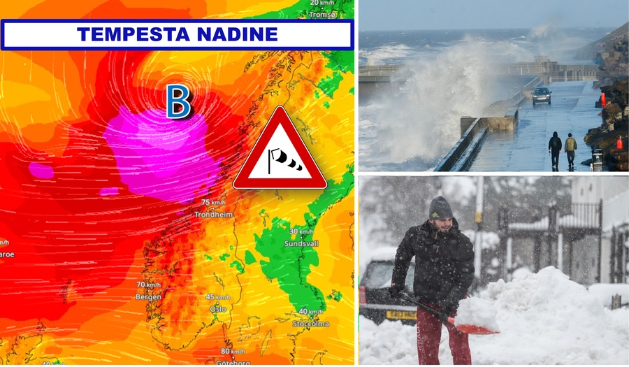 Storm Nadine hits northern Europe with hurricane-force winds!  These are the consequences for Italy