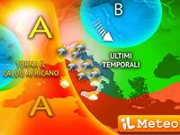 Meteo, Domenica temporalesca, poi sole e 38°C...