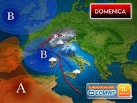 Meteo: Domenica ancora instabile, con piogge,...
