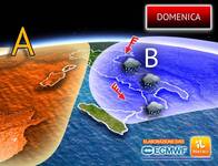 Meteo Domenica: Maltempo fulmineo da Nord verso...