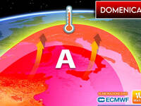 Meteo: Domenica infuocata con l'anticiclone...