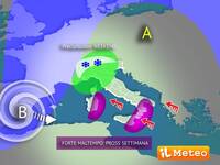 Meteo: quadro sempre più instabile sull'Italia....