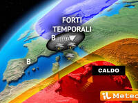 Meteo: breve fase Calda, poi da Martedì tanti...