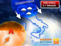 20/04/2026 - Meteo: Fine Aprile, una Goccia Fredda punta l'Italia, poi Svolta Emisferica per il Ponte del Primo Maggio