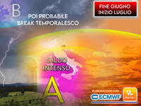 Meteo: Fine Giugno bollente, ma ci sono novità per Luglio; gli aggiornamenti