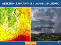 Meteo: Weekend di Maltempo a causa di un Vortice Mediterraneo. Sabato la fase clou, Domenica migliora
