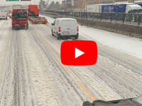 Meteo Cronaca Diretta Video: forte Grandinata sull'A4 tra Verona e Vicenza, è tutto bianco