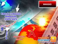 Meteo Maggio, svolta piovosa: surplus di precipitazioni fino a metà mese, le proiezioni del Centro Europeo