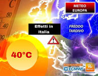 Meteo Europa: in bilico tra caldo anomalo e disastrose grandinate; cosa si rischia