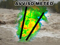 Meteo Avviso: lunedì 22 di Maltempo per molte...