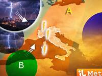 Meteo: vortice in arrivo con piogge e anche...