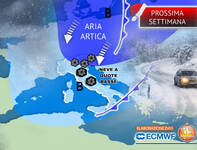 Meteo: Prossima Settimana con maltempo invernale, gli aggiornamenti 